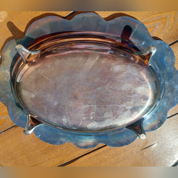 Antique Serving Dish With Cover Silver Plated - Picture 5 of 11